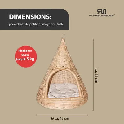 Katzen-Hängekorb Sammy + Spielkugel 2er-Set