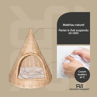 Katzen-Hängekorb Sammy + Spielkugel 2er-Set