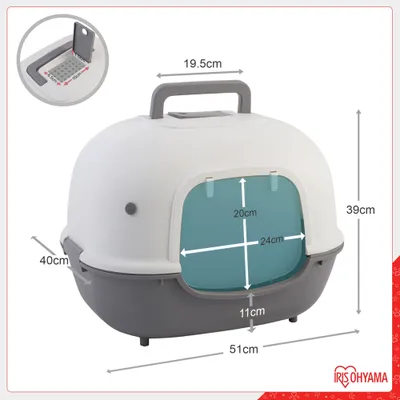 Maison de Toilette pour Chat avec Pelle, Max. 5 kg, Entrée frontale