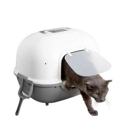 Maison de Toilette pour Chat avec Pelle, Max. 5 kg, Entrée frontale