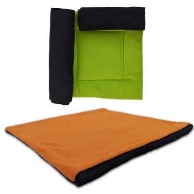NEO SOLVO Lot de 2 Coussins Polaire avec cachette et Couverture intégrée