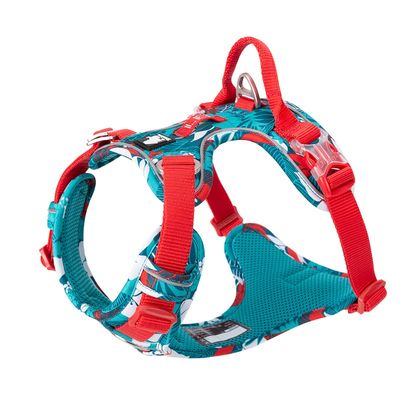 Harnais pour chien Truelove Country Plus Camouflage Bleu & Rouge