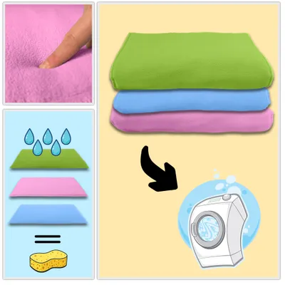 NEO SOLVO Coussin Polaire Epais Absorbant et Confortable