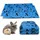 Lot de 2 - 60 x 50 cm - Bleu Design
