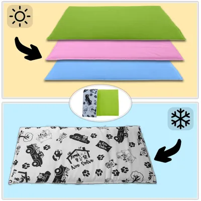 NEO SOLVO Coussin Réversible, Absorbant et Confortable pour Chien et Chat