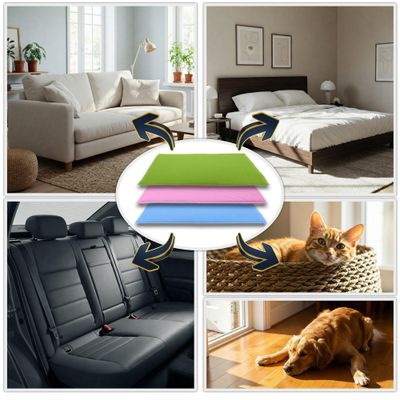 NEO SOLVO Coussin Réversible, Absorbant et Confortable pour Chien et Chat