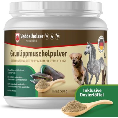 Veddelholzer Poudre naturelle de moules aux orles verts - 500g pour chiens