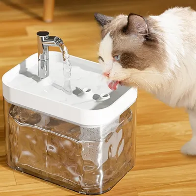 IntiMeg Fontaine à eau automatique pour chat