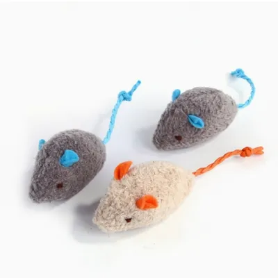 IntiMeg Lot de 3 jouets pour chat et souris