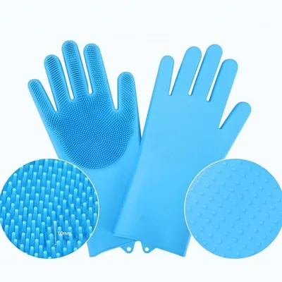 IntiMeg Gants en silicone pour bain d'animaux