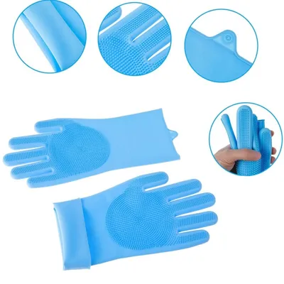 IntiMeg Gants en silicone pour bain d'animaux