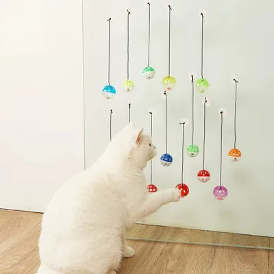 IntiMeg Balle élastique avec cloche pour chat