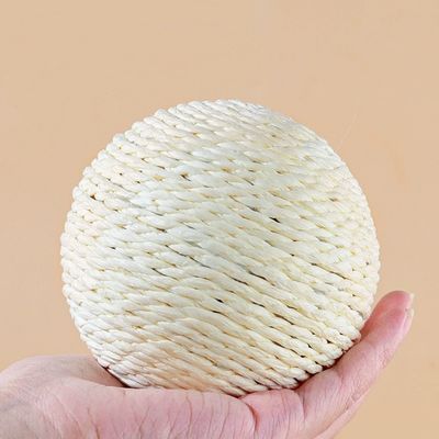 IntiMe Jouet pour chat boule de sisal de 10 cm