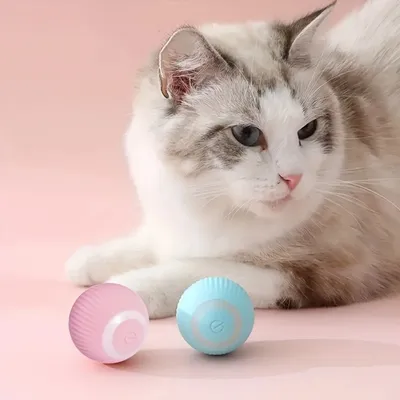 IntiMeg Jouet pour chat balle roulante électrique