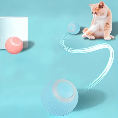 IntiMeg Jouet pour chat balle roulante électrique