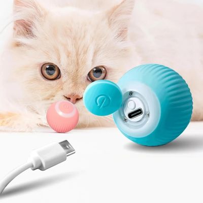 IntiMeg Jouet pour chat balle roulante électrique