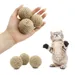 IntiMe Lot de 3 balles en sisal pour chat