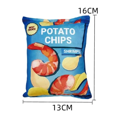 IntiMeg Jouet couineur pour chien Chips de pommes de terre