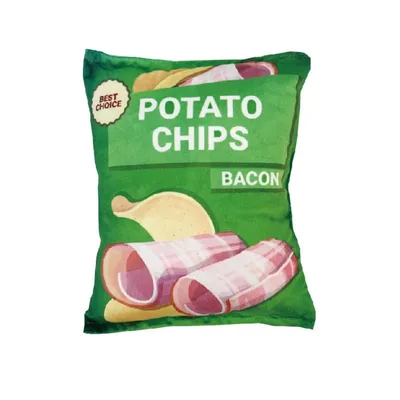 IntiMeg Jouet couineur pour chien Chips de pommes de terre