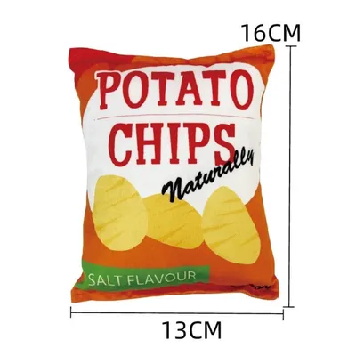 IntiMeg Jouet couineur pour chien Chips de pommes de terre IntiMeg Jouet couineur pour chien Chips de pommes de terre