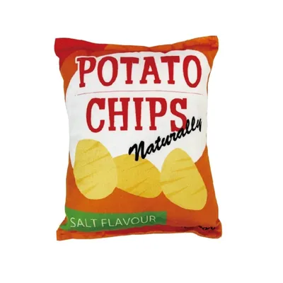 IntiMeg Jouet couineur pour chien Chips de pommes de terre