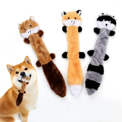 IntiMeg Lot de 3 jouets couineurs pour chiens non rembourrés