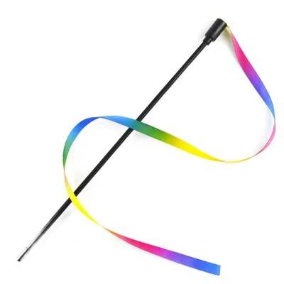 IntiMeg Bâton de jeu pour chat arc-en-ciel