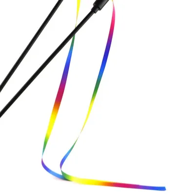 IntiMeg Bâton de jeu pour chat arc-en-ciel