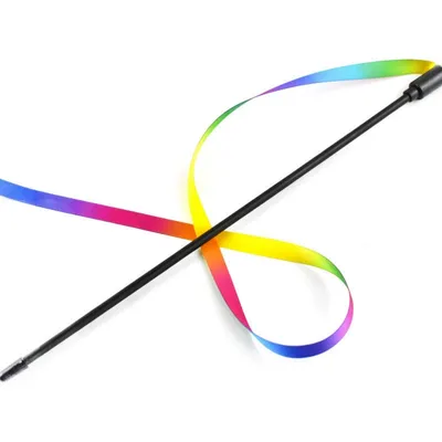 IntiMeg Bâton de jeu pour chat arc-en-ciel