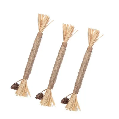 IntiMeg Juego de 3 palitos para la dentición del gato
