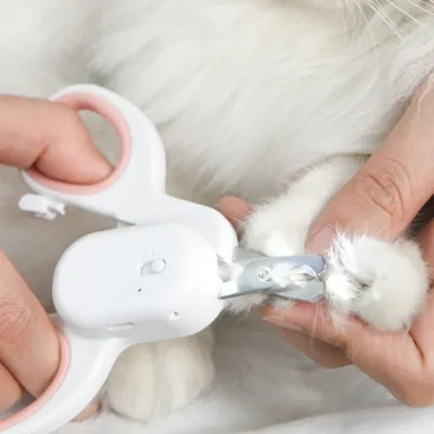 IntiMeg cortauñas para mascotas con luz LED