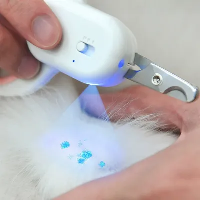 IntiMeg cortauñas para mascotas con luz LED
