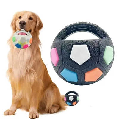 IntiMeg Jouet pour chien en forme de ballon de football à main