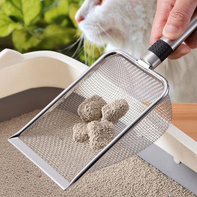 IntiMeg Pelle à litière pour chat en acier inoxydable