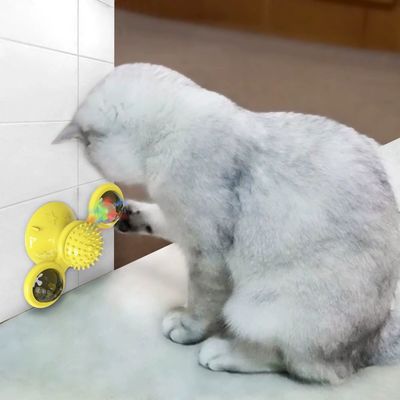 IntiMeg Molino de viento con forma de gato giratorio