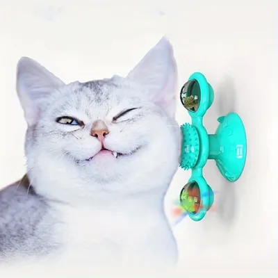 IntiMeg Molino de viento con forma de gato giratorio