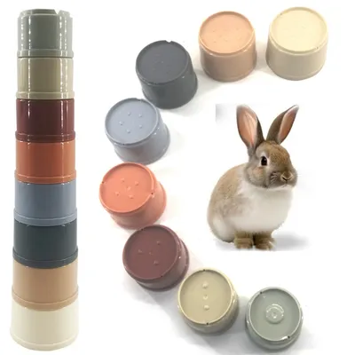 IntiMeg Tasse de snacks pour lapins, jouet