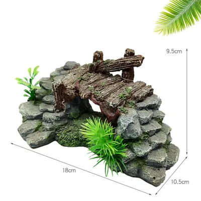 IntiMeg Pont en résine pour aquarium