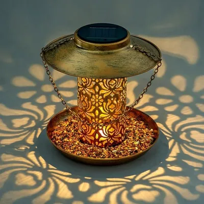 IntiMeg Mangeoire solaire pour oiseaux