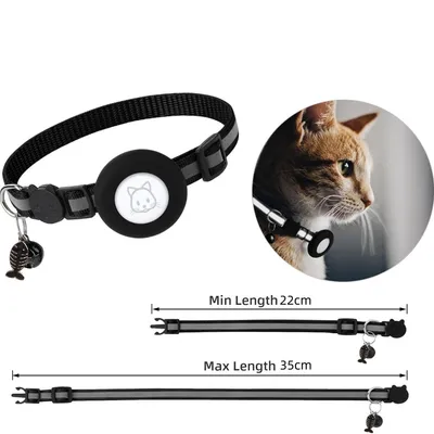 IntiMeg Collier pour chats avec AirTag support