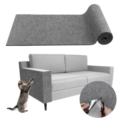 IntiMeg Tapis griffoir multi-usages pour chat Gris clair 30*100cm