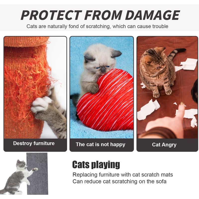 IntiMeg Tapis griffoir multi-usages pour chat