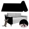 IntiMeg Tapis griffoir multi-usages pour chat Noir 30*100cm