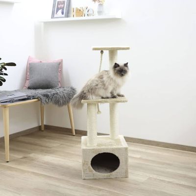 Arbre à Chat Platin Pro 106 cm Jouet Animaux Intérieur Multicolore