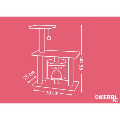 Kerbl Arbre à chat Jade Pro 96 cm Marron et