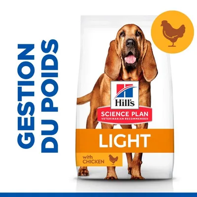 HILL'S -   CHIEN SCIENCE PLAN ADULT MATURE 7+ LIGHT POULET