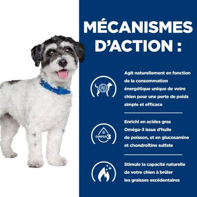 HILL'S - Trockenfutter für ausgewachsene Hunde - Rezeptdiäten J/D Mini Met