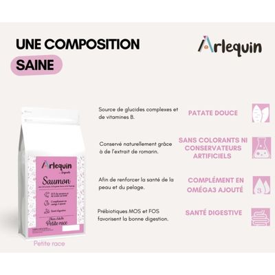 Getreidefreies Hundefutter für kleine Rassen Harlequin Original Lachsforel