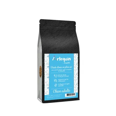 Arlequin - CROQUETTE CHIEN  - SANS CÉRÉALES -   - Dinde
