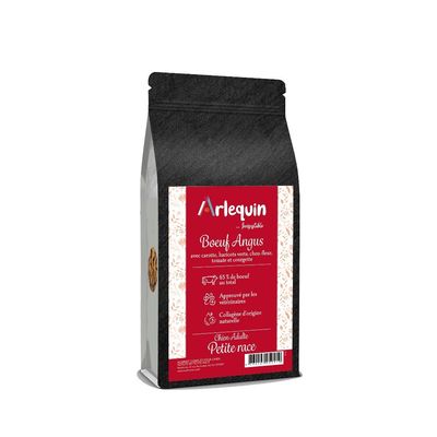 Arlequin - CROQUETTE CHIEN PETITE RACE  SANS CÉRÉALES   BOEUF ANGUS